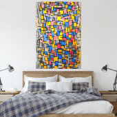 MONDRIAAN - COMPOSITIE (COMPOSITIE) - 1916 - CANVAS AFDRUK (Insitu (Slaapkamer))