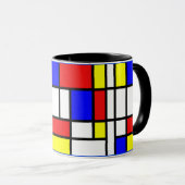 Mondriaan - Compositie II - Kunst Mok (Voorkant rechts)