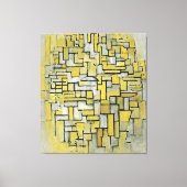 MONDRIAAN - COMPOSITIE IN BRUIN EN GRIJS - 1913 - CANVAS AFDRUK (Voorkant)