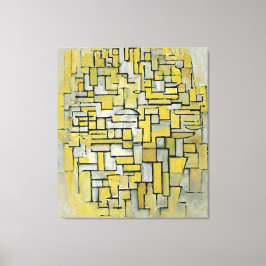 MONDRIAAN - COMPOSITIE IN BRUIN EN GRIJS - 1913 - CANVAS AFDRUK