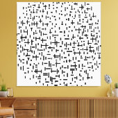 MONDRIAAN - COMPOSITIE IN LIJN tweede staat - 1917 Canvas Afdruk (Insitu (Woonkamer))