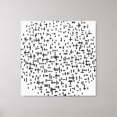 MONDRIAAN - COMPOSITIE IN LIJN tweede staat - 1917 Canvas Afdruk (Voorkant)