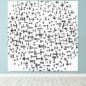 MONDRIAAN - COMPOSITIE IN LIJN tweede staat - 1917 Canvas Afdruk (Insitu (Houten vloer))