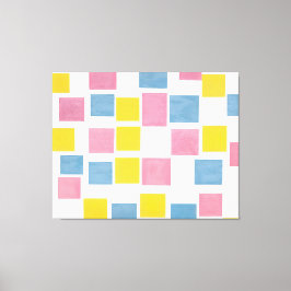 MONDRIAAN - COMPOSITIE MET KLEURVLAKKEN 2 - 1917 CANVAS AFDRUK