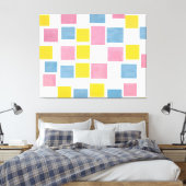 MONDRIAAN - COMPOSITIE MET KLEURVLAKKEN 2 - 1917 CANVAS AFDRUK (Insitu (Slaapkamer))