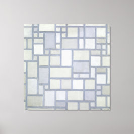 MONDRIAAN - COMPOSITIE MET ROOSTER 7 - 1919 - CANVAS AFDRUK