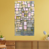 MONDRIAAN - COMPOSITIE Nr. III COMPOSITIEF 8 - 191 Canvas Afdruk (Insitu (Woonkamer))