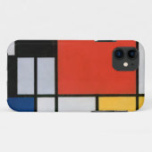 Mondriaan Compositie Rood Geel Blauw Zwart Case-Mate iPhone Case (Achterkant (horizontaal))