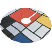 Mondriaan Compositie Rood Geel Blauw Zwart Kerstboom Rok (Gekanteld)
