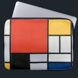Mondriaan Compositie Rood Geel Blauw Zwart Laptop Sleeve<br><div class="desc">Piet Mondriaans compositie met rood, geel, blauw en zwart (1921) beroemd schilderij.</div>