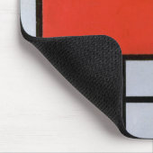 Mondriaan Compositie Rood Geel Blauw Zwart Muismat (Hoek)