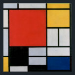 Mondriaan Compositie Rood Geel Blauw Zwart Perfect Poster<br><div class="desc">Piet Mondriaans compositie met rood, geel, blauw en zwart (1921) beroemd schilderij.</div>