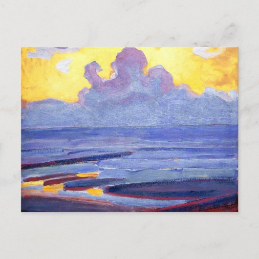 Mondriaan - Door het Zee, populair kunstwerk Briefkaart (Voorkant)
