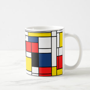Mondriaan Drink hier! Koffiemok