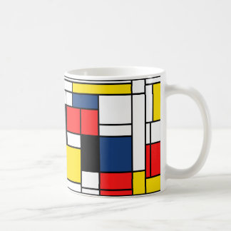 Mondriaan Drink hier! Koffiemok