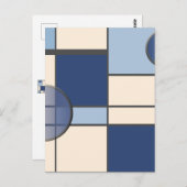 Mondriaan en Pastell Briefkaart (Voorkant / Achterkant)