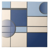 Mondriaan en Pastell Tegeltje (Voorkant)