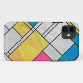 Mondriaan Geel Roze Blauw Afdrukken Case-Mate iPhone Case (Achterkant (horizontaal))