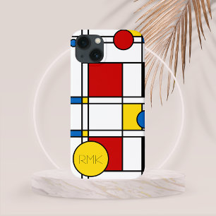 Mondriaan geïnspireerd neo-plasticisme Abstract Case-Mate iPhone Case