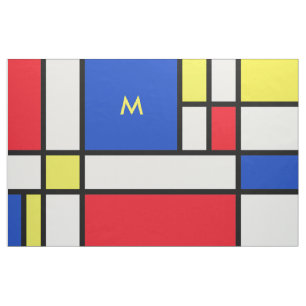 Mondriaan geïnspireerde geometrische vormgeving A Stof