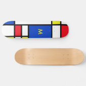Mondriaan geïnspireerde geometrische vormgeving Ab Persoonlijk Skateboard (Horizontaal)