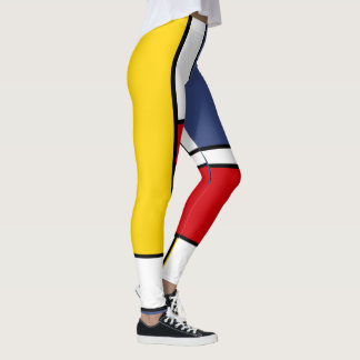 Mondriaan geïnspireerde moderne geometrische stijl leggings