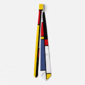 Mondriaan geïnspireerde moderne geometrische stijl stropdas (Achterkant)