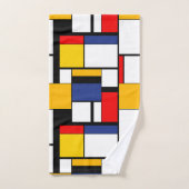 Mondriaan Geometric Minimalist Comopsition Modern Bad Handdoek (Handdoek)