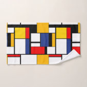 Mondriaan Geometric Minimalist Comopsition Modern Bad Handdoek (Handdoek)