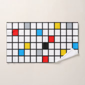 Mondriaan Geometric Minimalist Comopsition Modern Bad Handdoek (Handdoek)