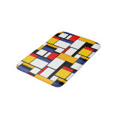 Mondriaan Geometric Minimalist Comopsition Modern Badmat (Gekanteld)