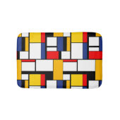 Mondriaan Geometric Minimalist Comopsition Modern Badmat (Voorkant)