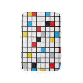 Mondriaan Geometric Minimalist Comopsition Modern Badmat (Voorkant Verticaal)