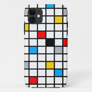 Mondriaan Geometric Minimalist Comopsition Modern Case-Mate iPhone Case