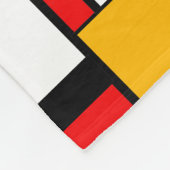 Mondriaan Geometric Minimalist Comopsition Modern Fleece Deken (Hoek)