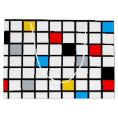 Mondriaan Geometric Minimalist Comopsition Modern Groot Cadeauzakje (Achterkant)