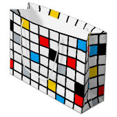 Mondriaan Geometric Minimalist Comopsition Modern Groot Cadeauzakje (Voorkant Gekanteld)