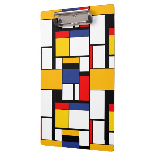 Mondriaan Geometric Minimalist Comopsition Modern Klembord (Links)