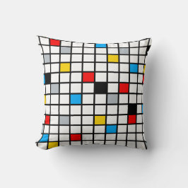 Mondriaan Geometric Minimalist Comopsition Modern Kussen