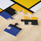 Mondriaan Geometric Minimalist Comopsition Modern Legpuzzel (Zijkant)