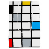 Mondriaan Geometric Minimalist Comopsition Modern Medium Cadeauzakje (Achterkant)