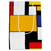 Mondriaan Geometric Minimalist Comopsition Modern Medium Cadeauzakje (Achterkant)