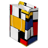 Mondriaan Geometric Minimalist Comopsition Modern Medium Cadeauzakje (Achterkant Gekanteld)