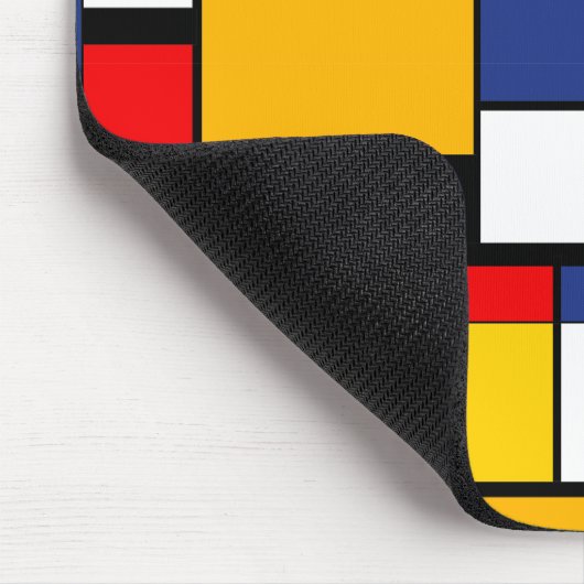Mondriaan Geometric Minimalist Comopsition Modern Muismat (Hoek)