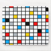 Mondriaan Geometric Minimalist Comopsition Modern Muismat (Voorkant)