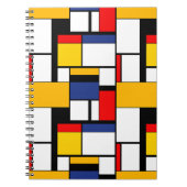 Mondriaan Geometric Minimalist Comopsition Modern Notitieboek (Voorkant)