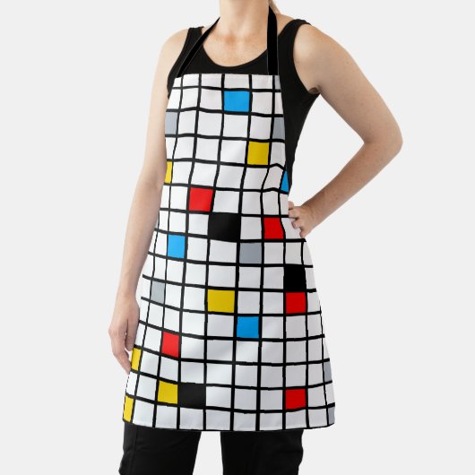 Mondriaan Geometric Minimalist Comopsition Modern Schort (Insitu)