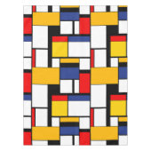 Mondriaan Geometric Minimalist Comopsition Modern Tafelkleed (Voorkant)