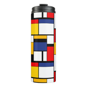Mondriaan Geometric Minimalist Comopsition Modern Thermosbeker