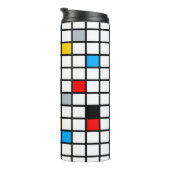 Mondriaan Geometric Minimalist Comopsition Modern Thermosbeker (Geroteerd rechts)